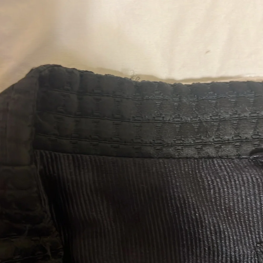 Giorgio Armani Black Jacket with Quilted Texture